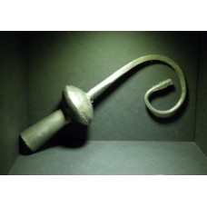 Curved top of a bishop's crosier